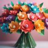 Découvrez comment créer votre bouquet de fleurs en papier!