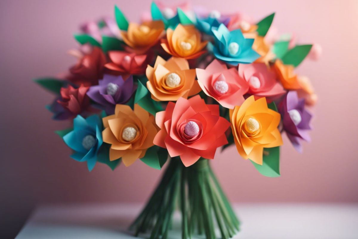 Découvrez comment créer votre bouquet de fleurs en papier!